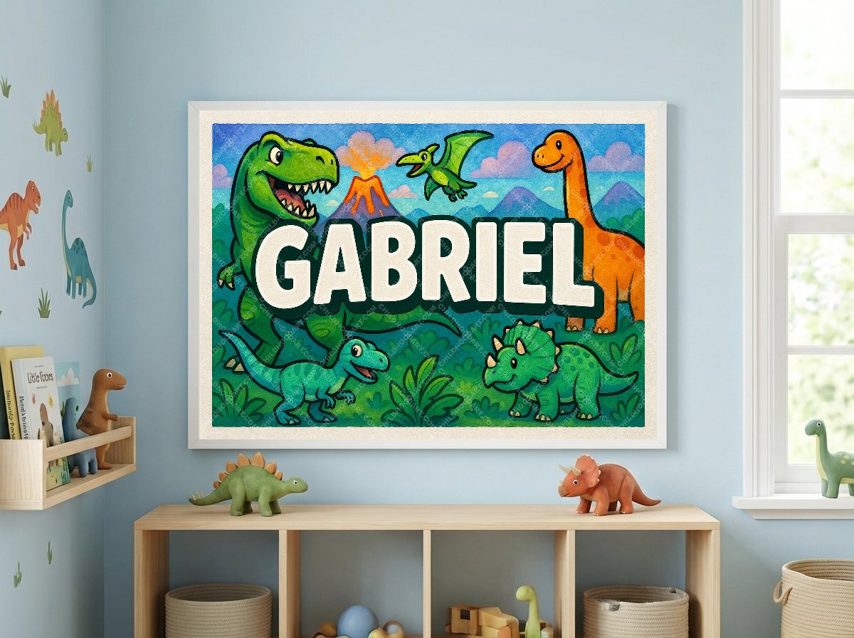 Personalized name art for Gabriel