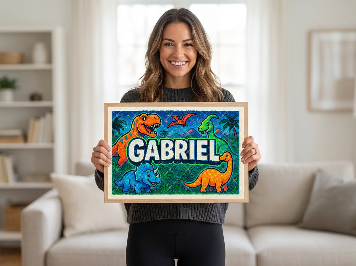 Personalized name art for Gabriel