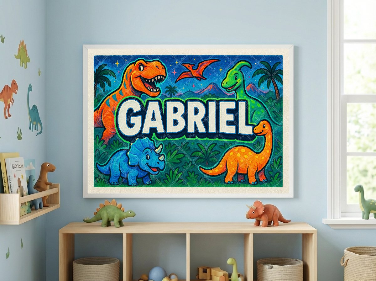 Personalized name art for Gabriel