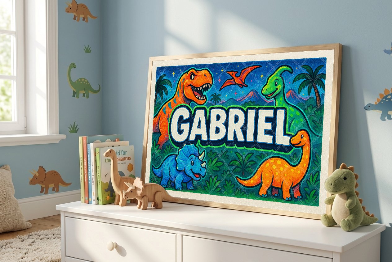 Personalized name art for Gabriel