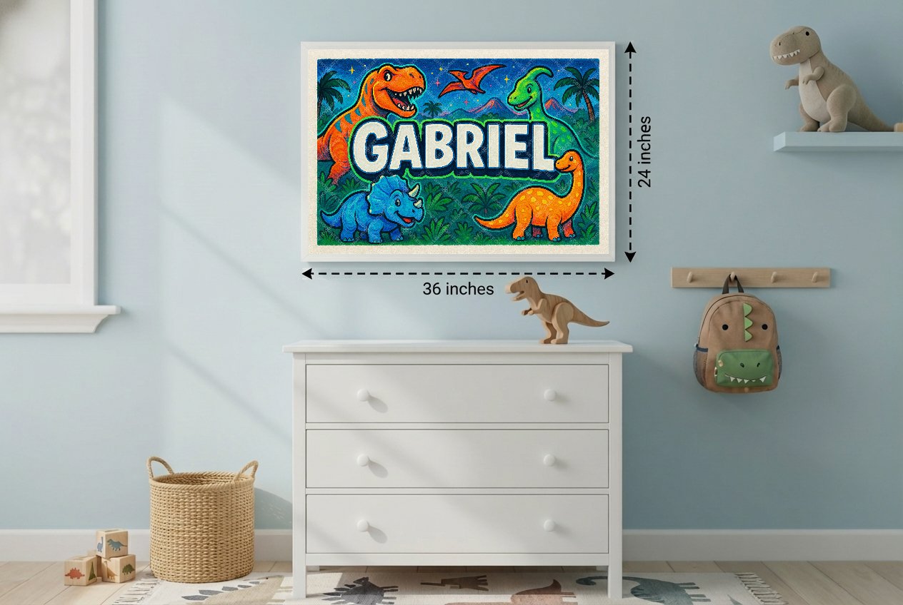 Personalized name art for Gabriel