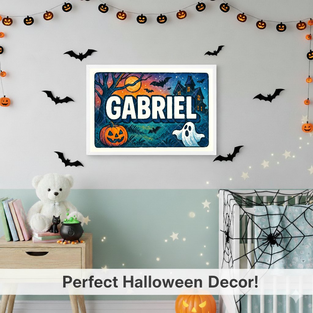 Personalized name art for Gabriel