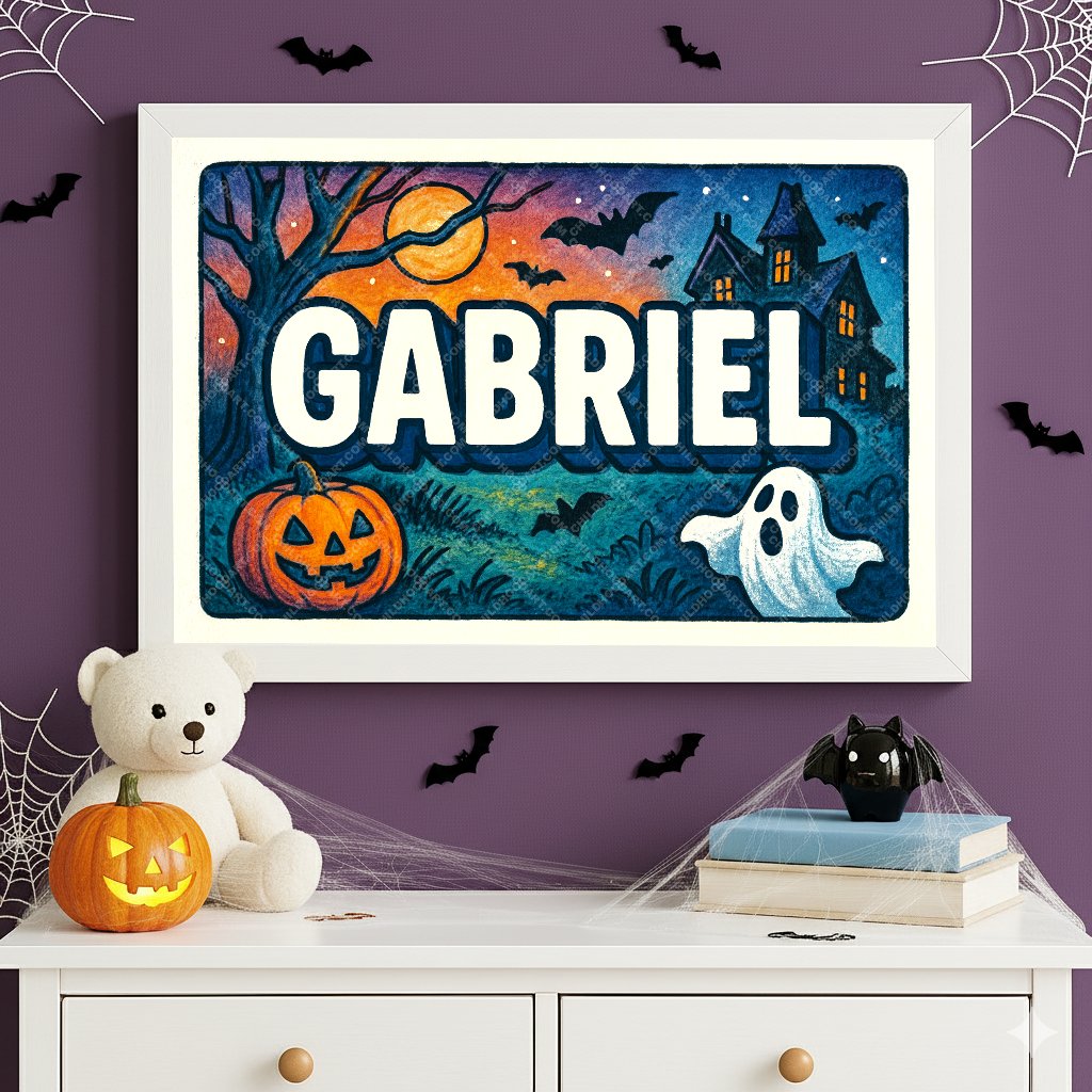 Personalized name art for Gabriel