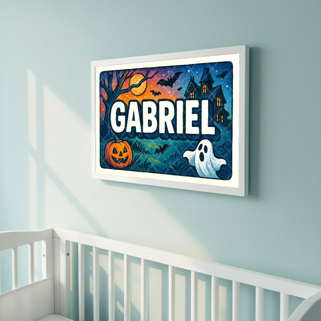 Personalized name art for Gabriel