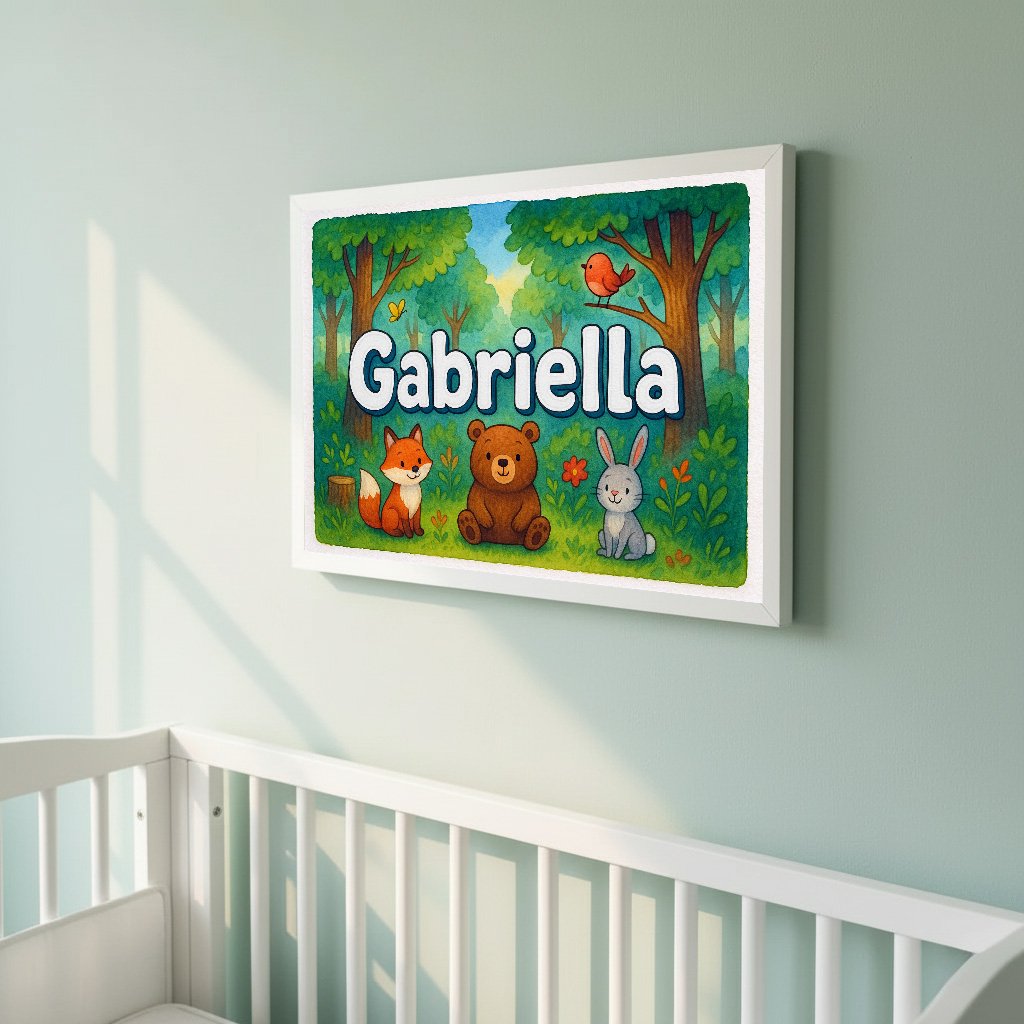 Personalized name art for Gabriella