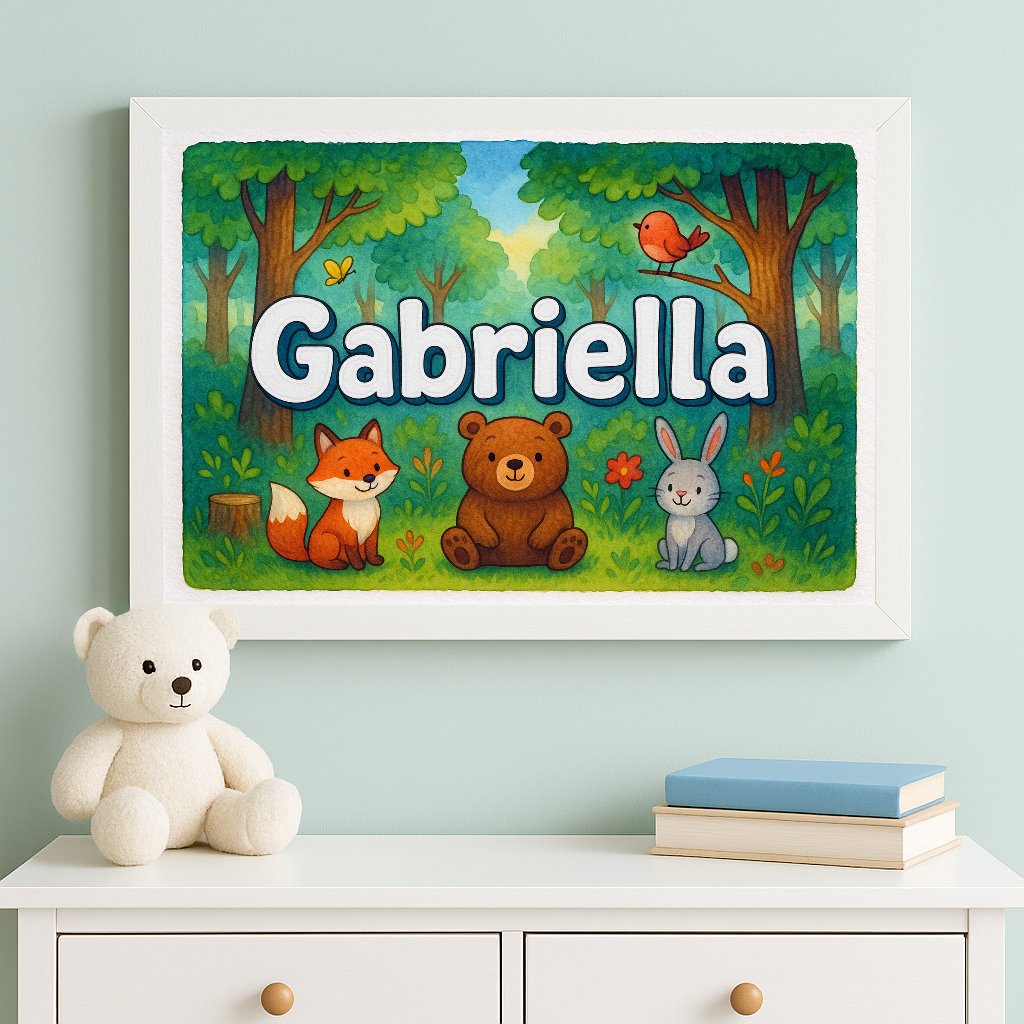 Personalized name art for Gabriella