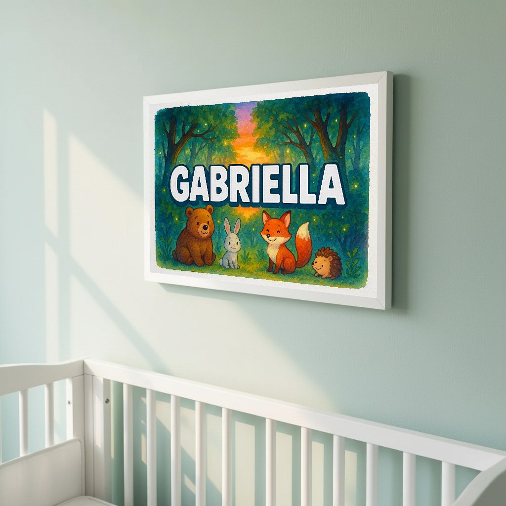 Personalized name art for Gabriella