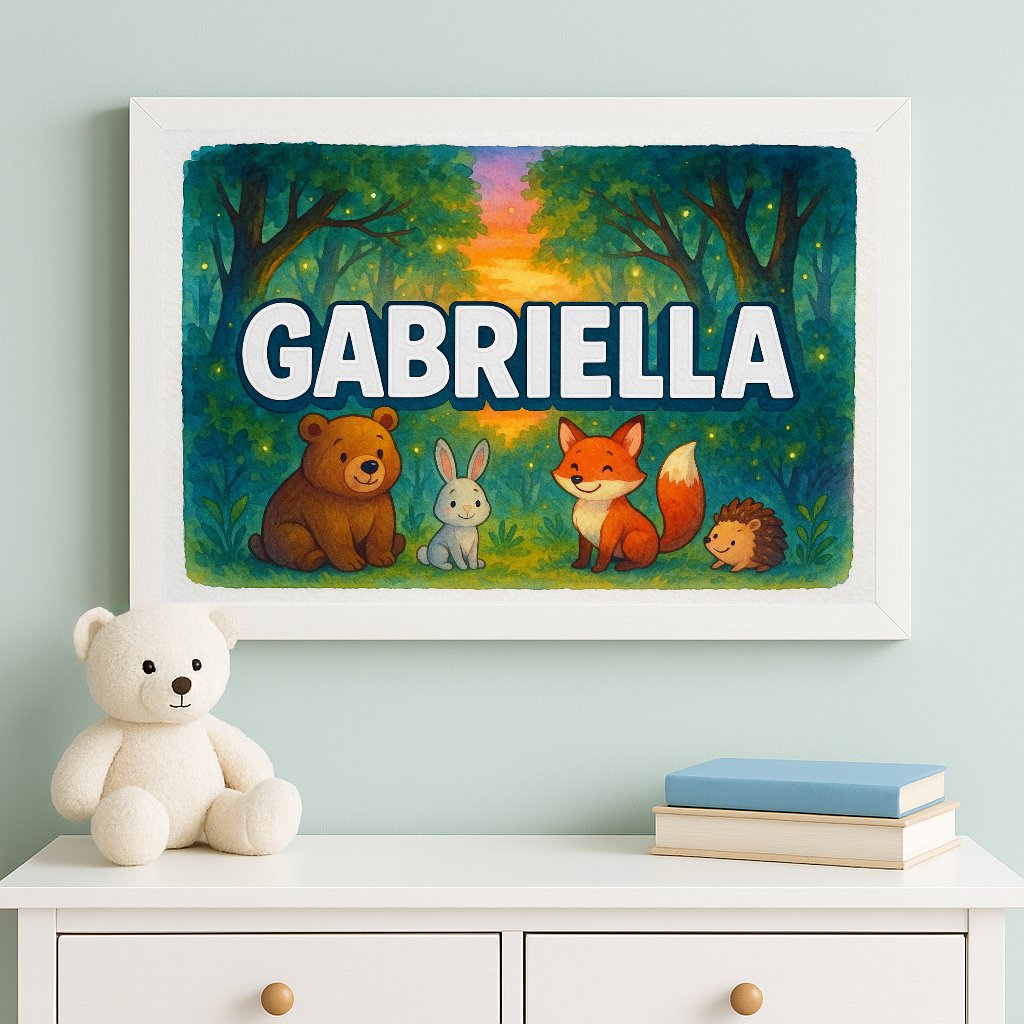 Personalized name art for Gabriella