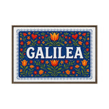Galilea Name Art - Floral Farmhouse personalized wall print for kids