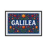Galilea Name Art - Floral Farmhouse personalized wall print for kids