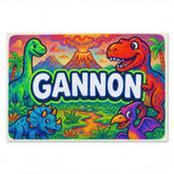 Gannon Name Art - Dinosaur Adventure personalized wall print for kids