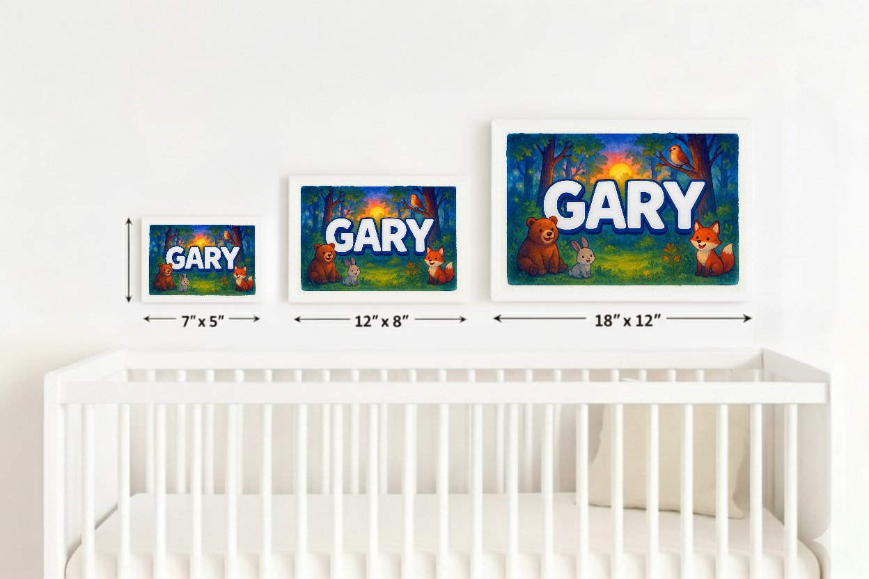 Personalized name art for Gary