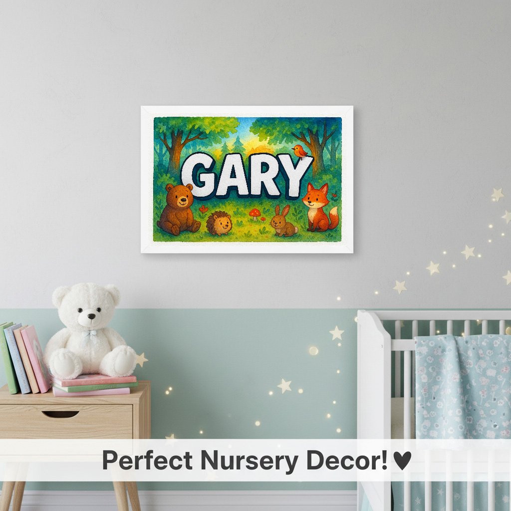 Personalized name art for Gary