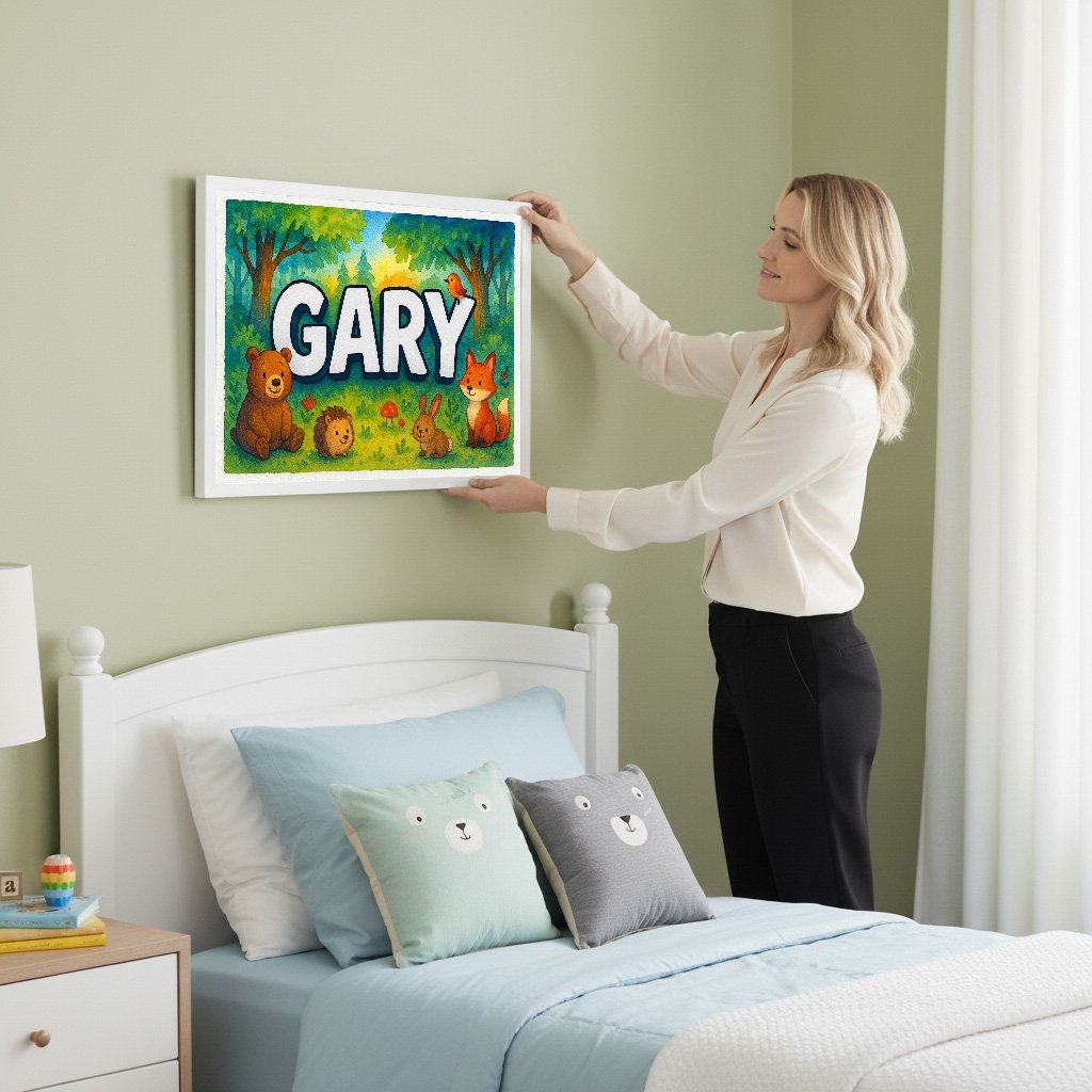 Personalized name art for Gary