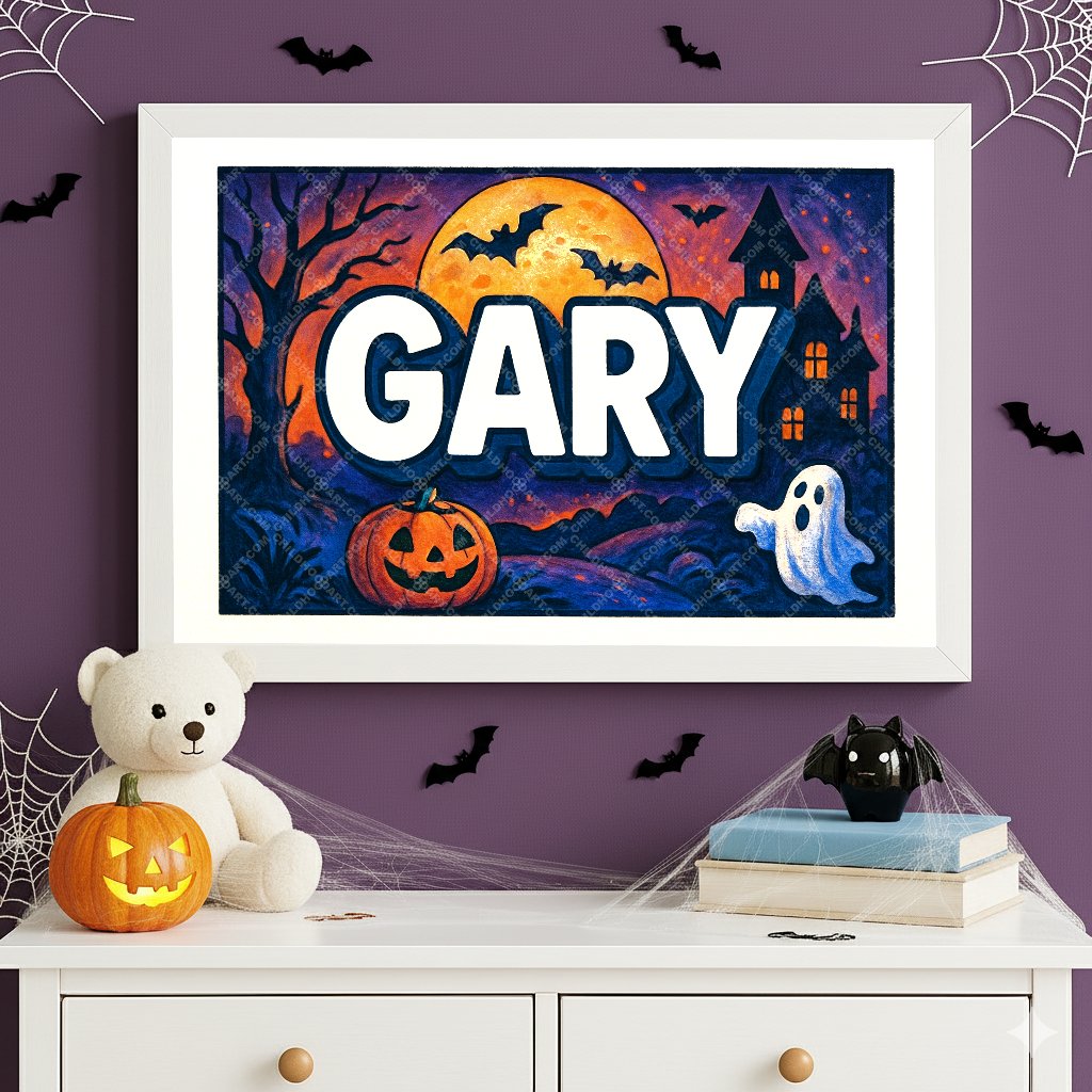 Personalized name art for Gary