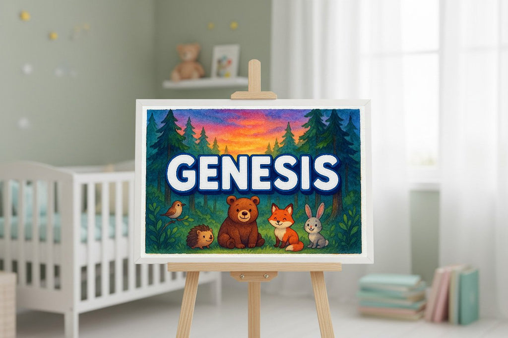 Personalized name art for Genesis