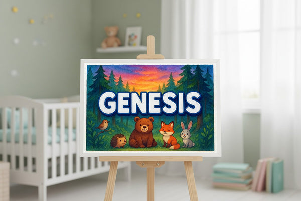 Genesis’ Personalized Forest Friends Art