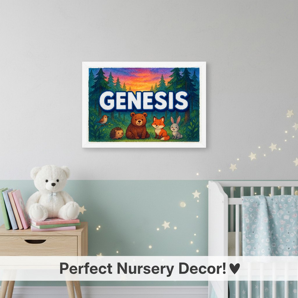 Personalized name art for Genesis