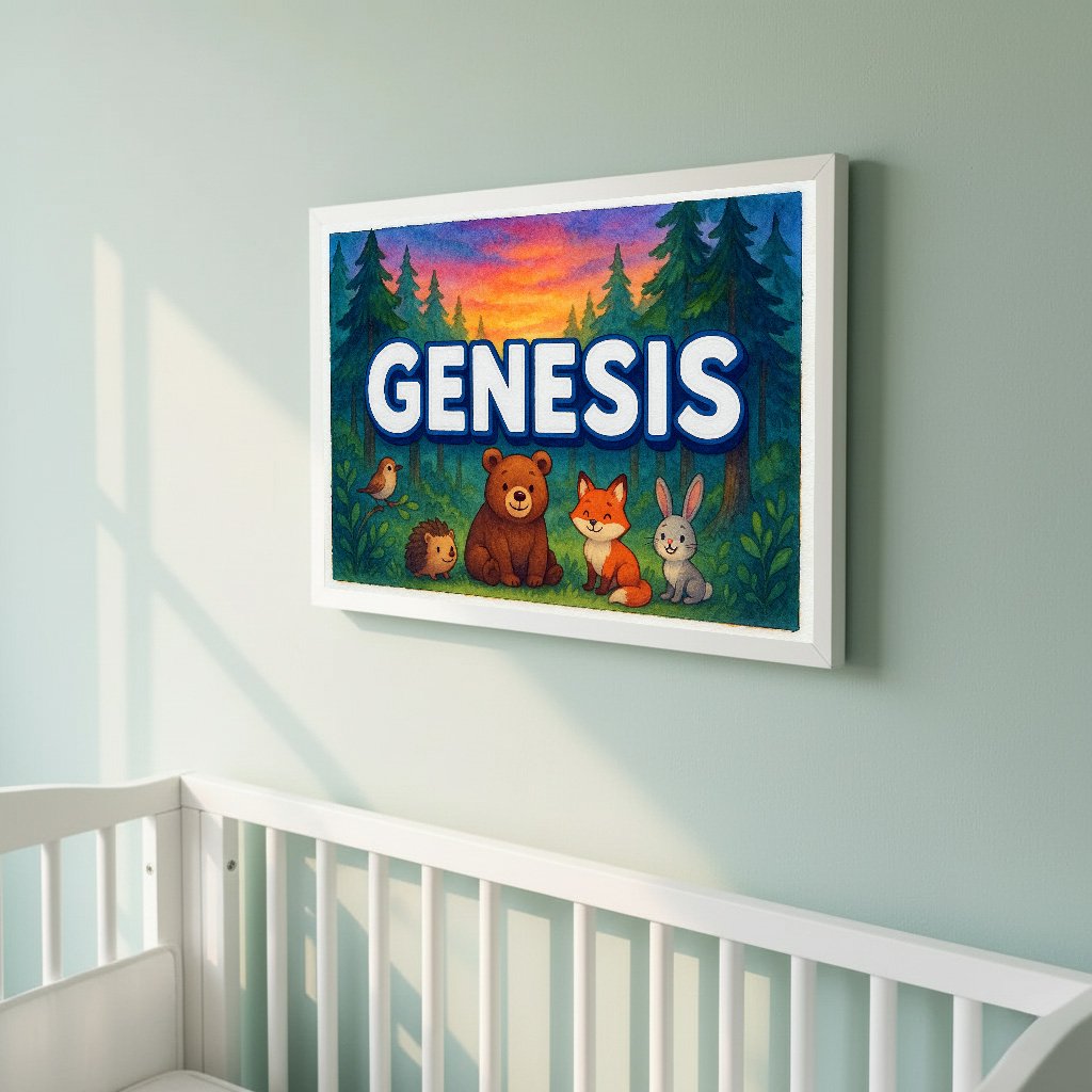 Personalized name art for Genesis