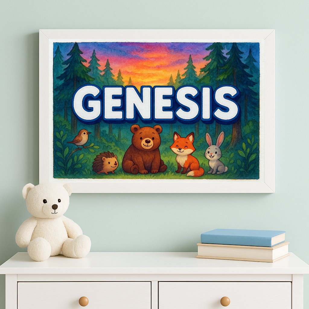Personalized name art for Genesis