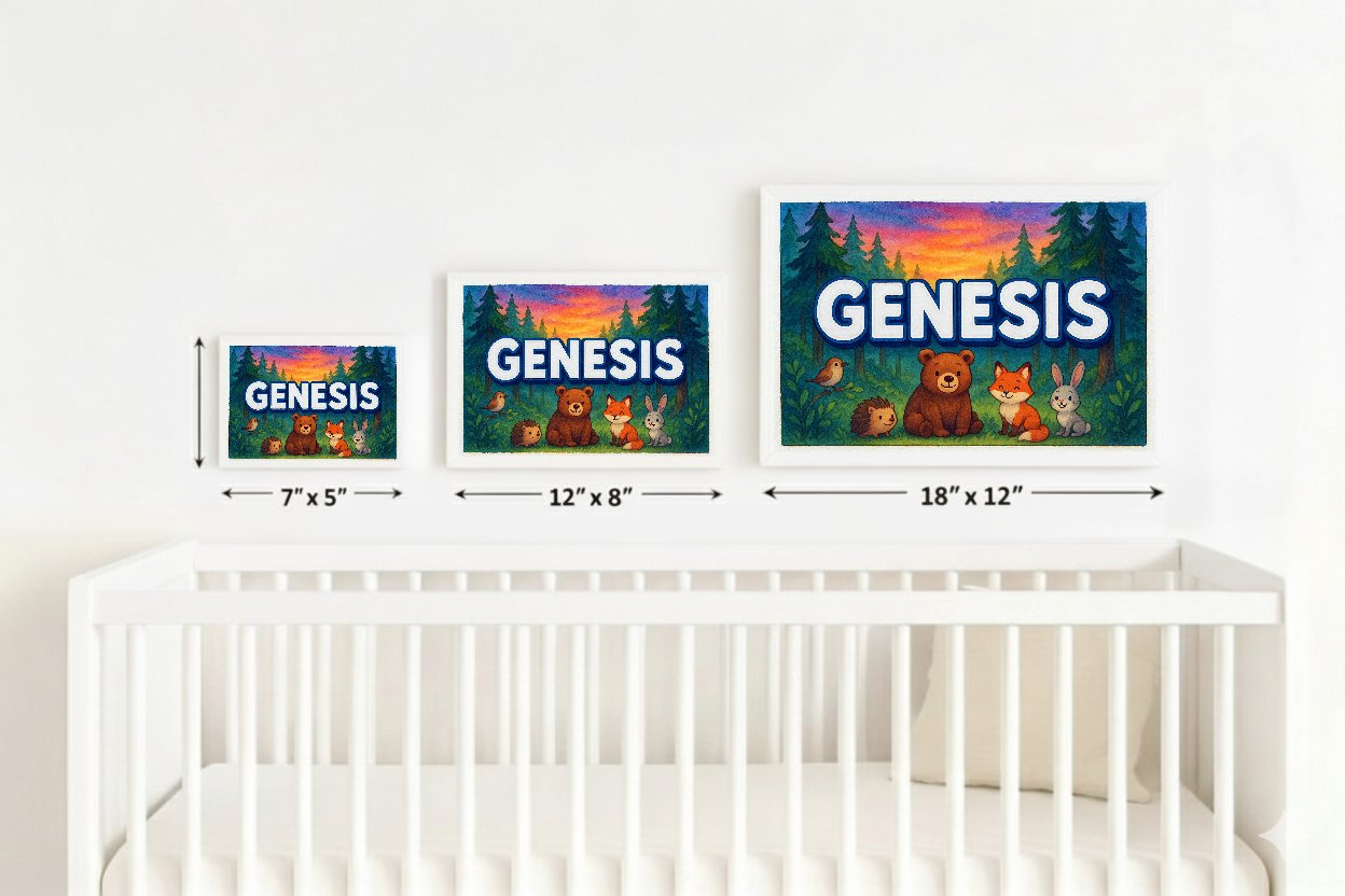 Personalized name art for Genesis