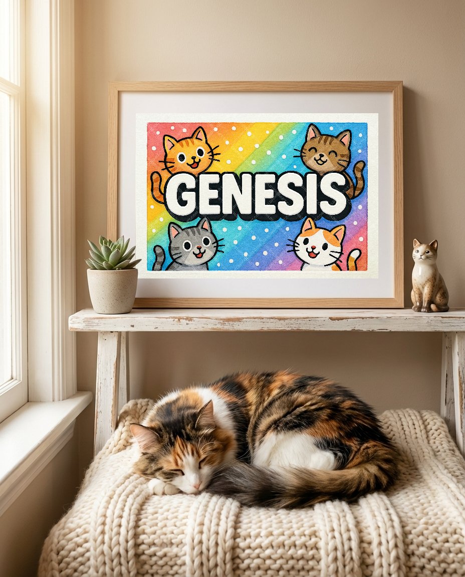 Personalized name art for Genesis