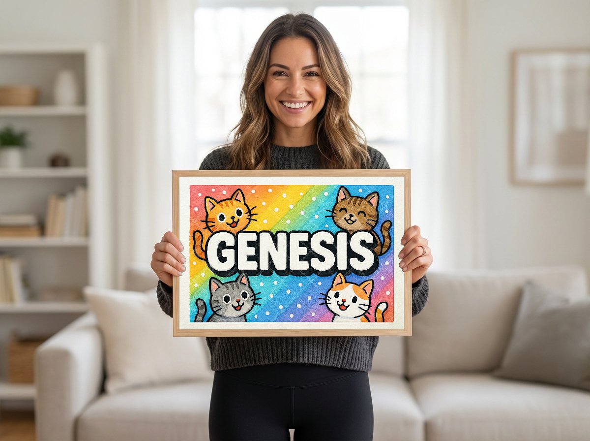 Personalized name art for Genesis