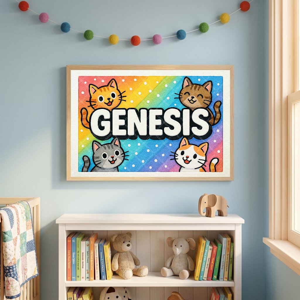 Personalized name art for Genesis