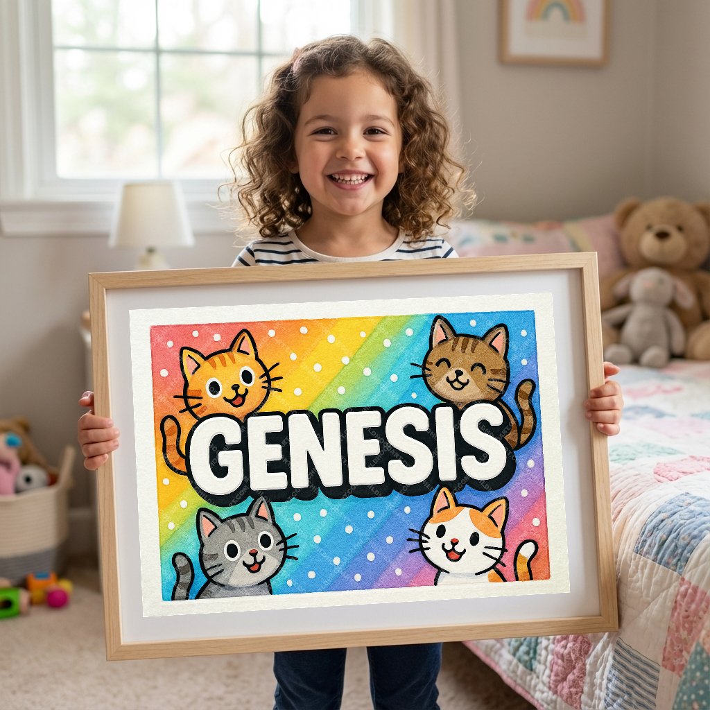 Personalized name art for Genesis