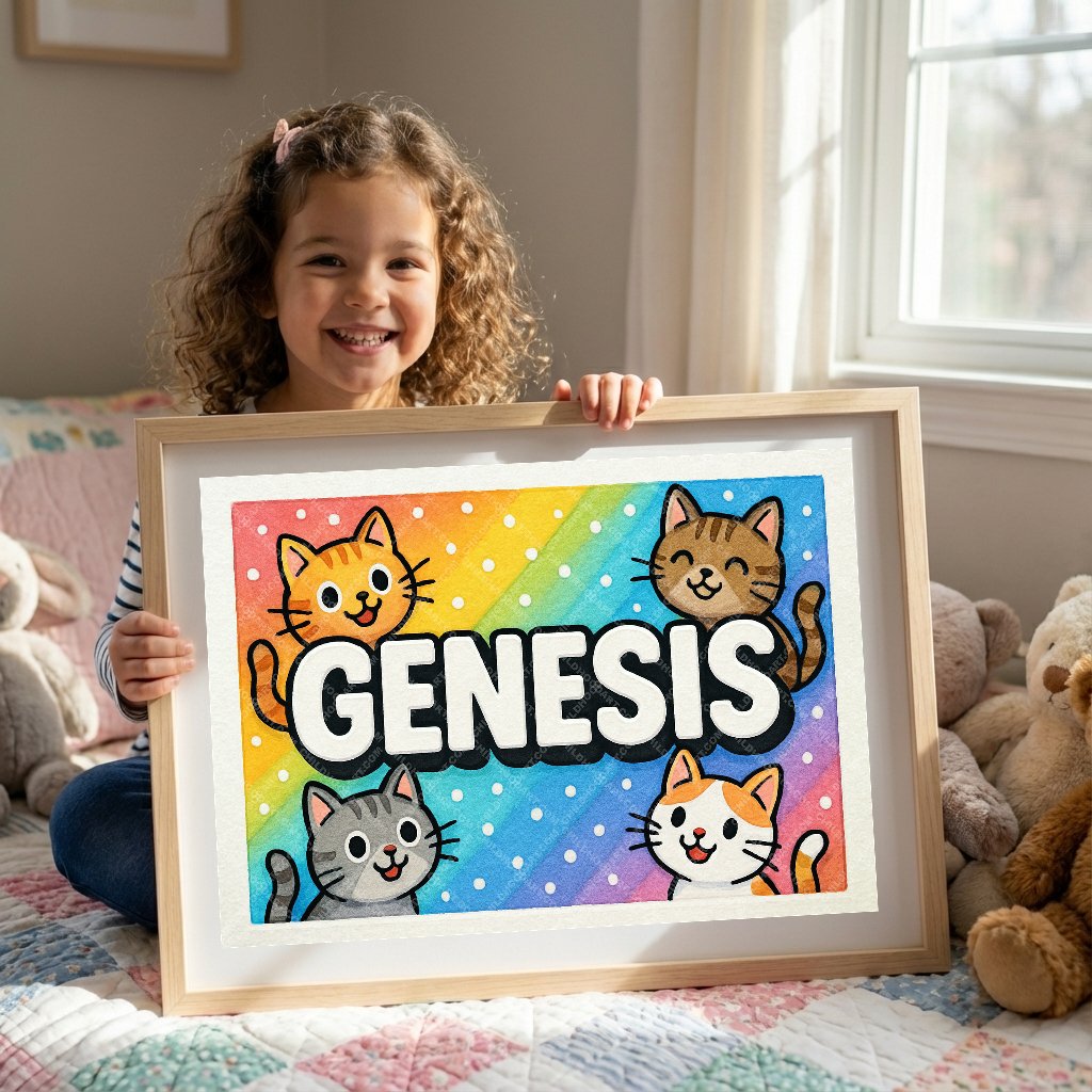 Personalized name art for Genesis