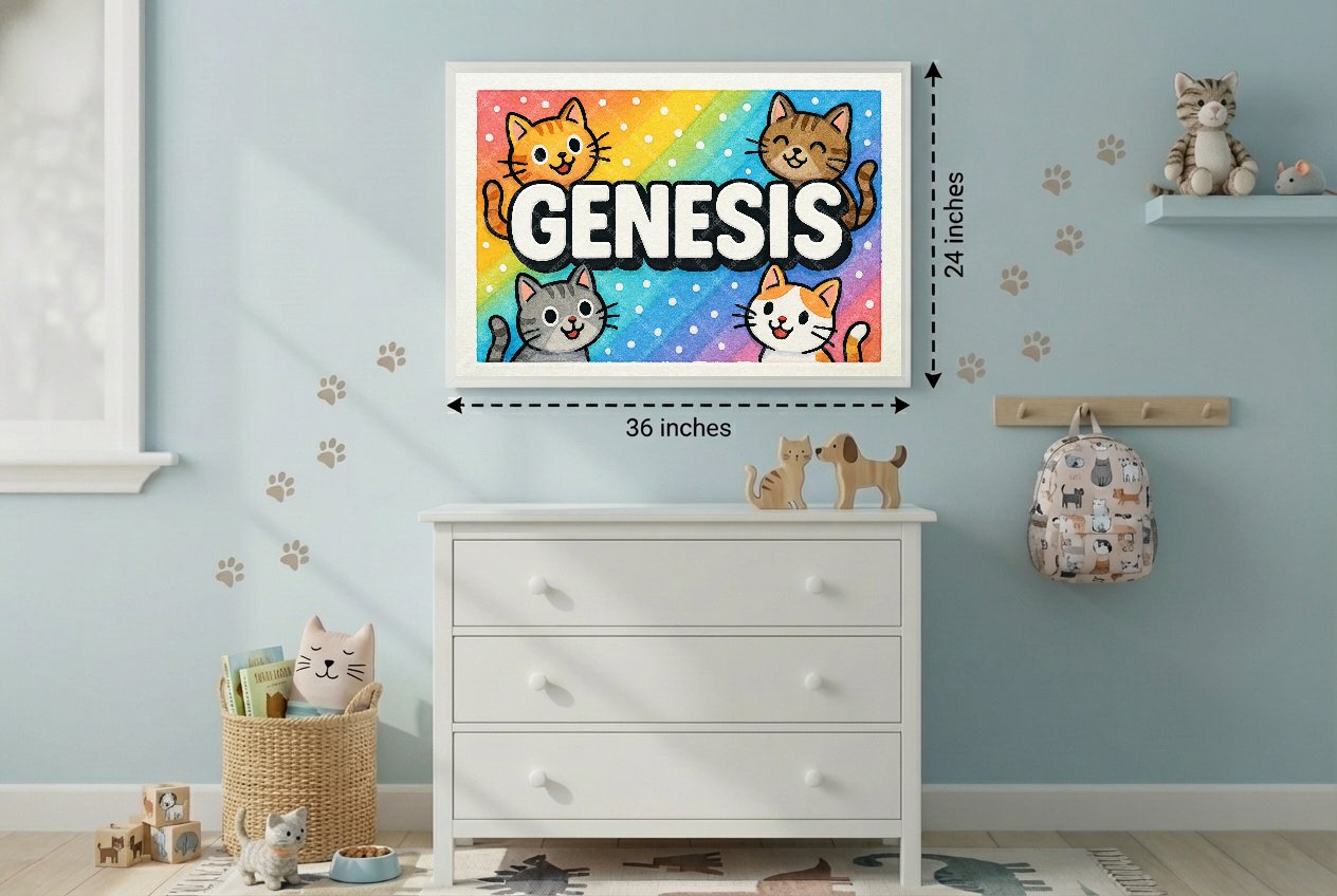 Personalized name art for Genesis