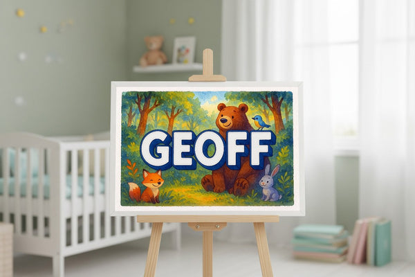Geoff’s Personalized Forest Friends Art