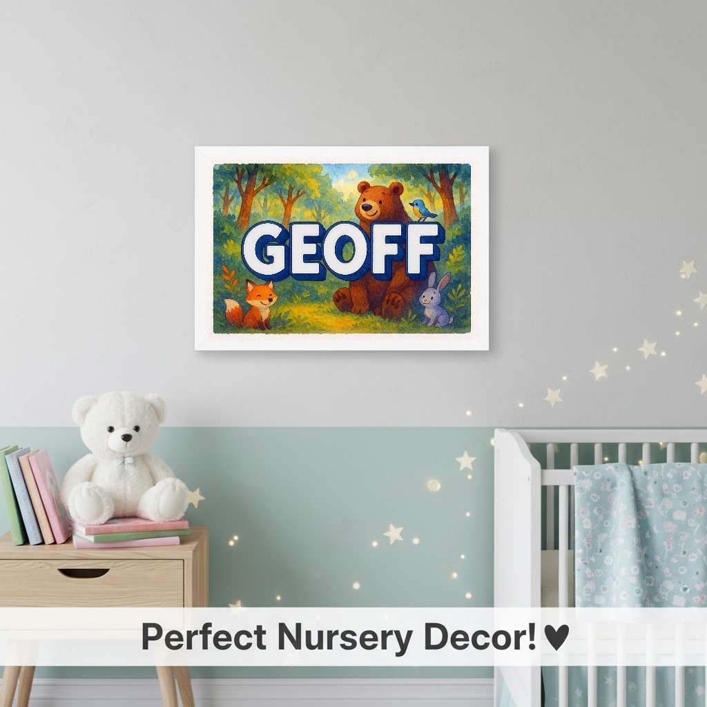 Personalized name art for Geoff
