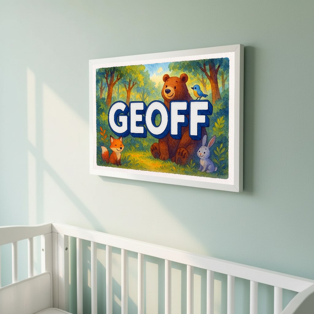 Personalized name art for Geoff