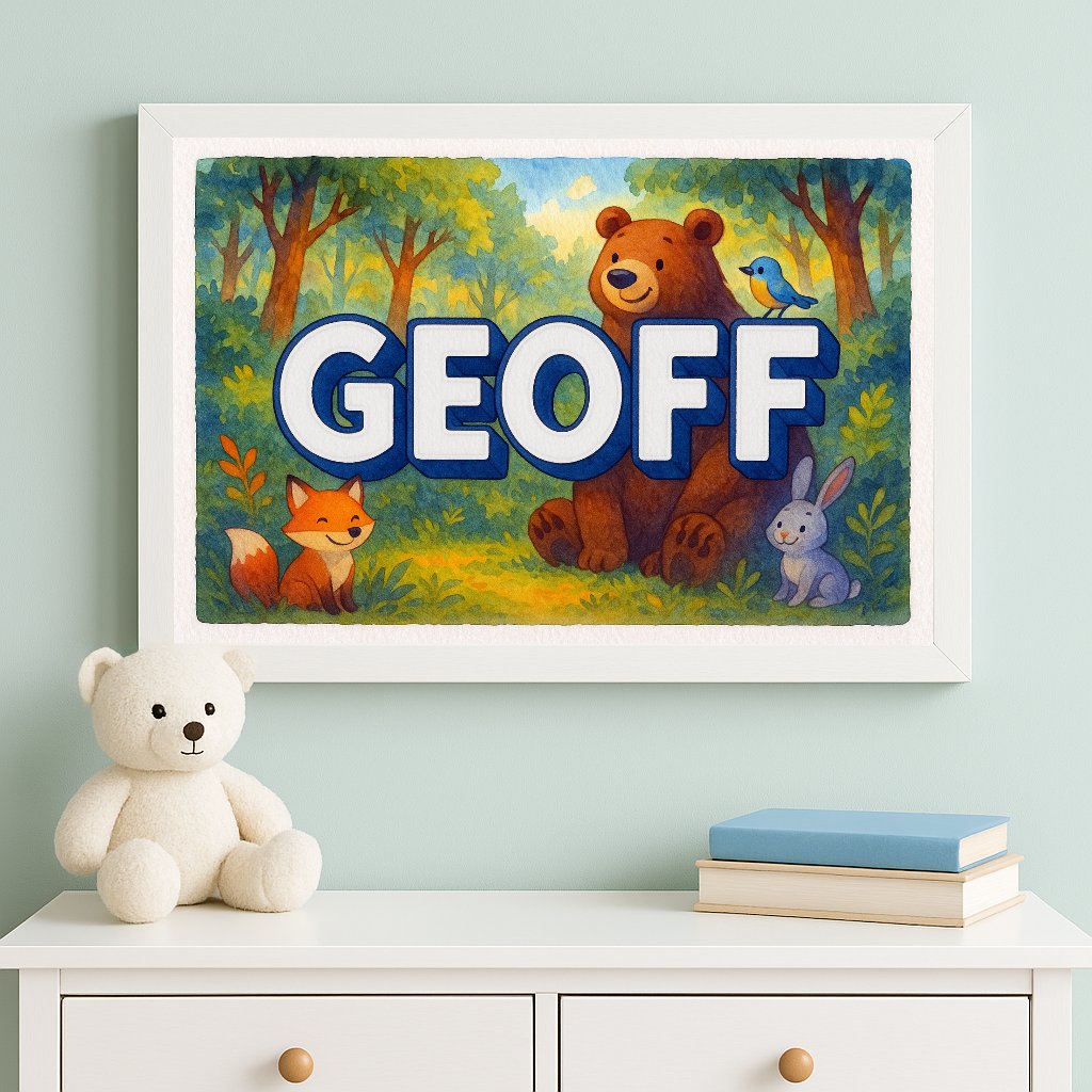 Personalized name art for Geoff