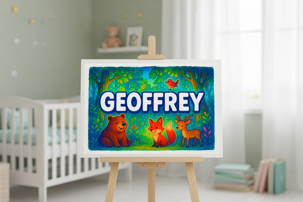 Geoffrey’s Personalized Forest Friends Art