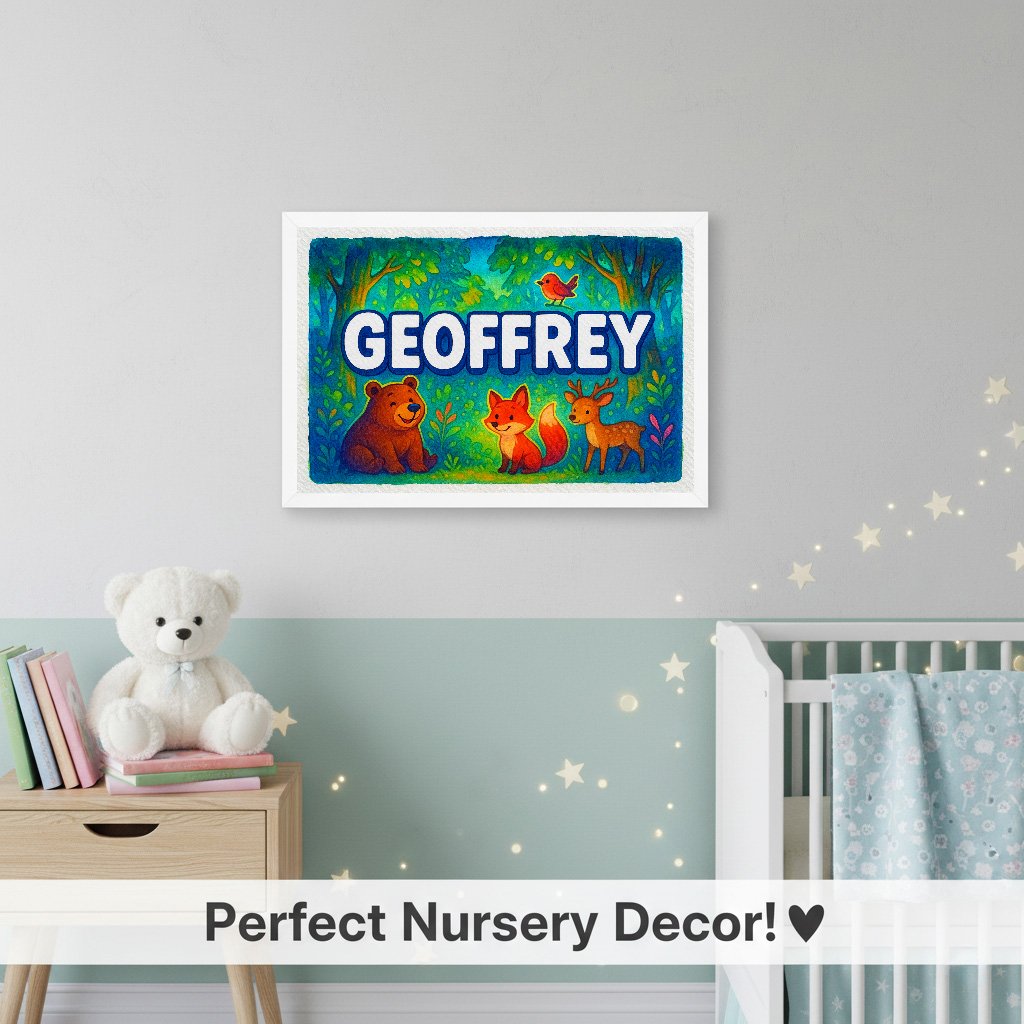 Personalized name art for Geoffrey