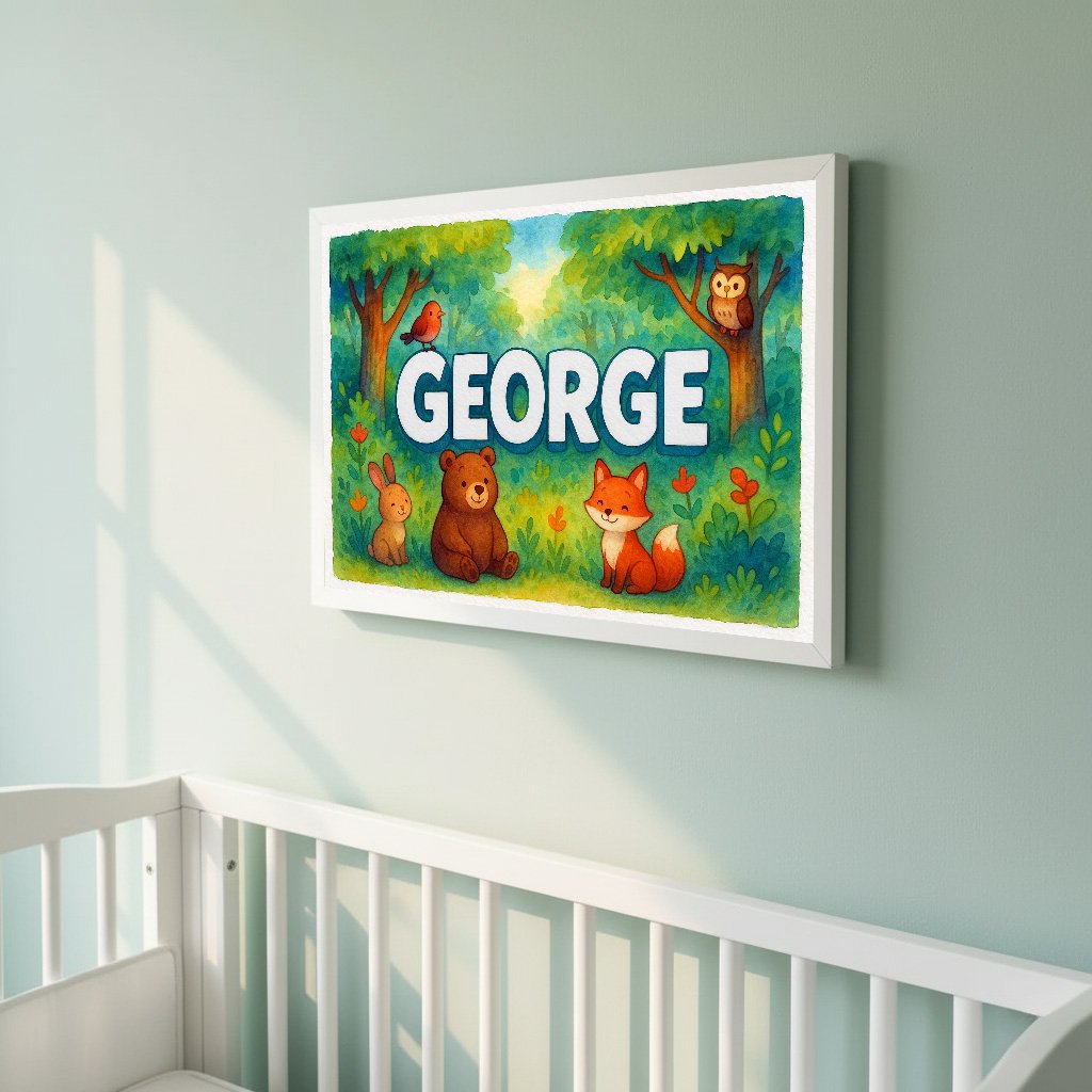 Personalized name art for George