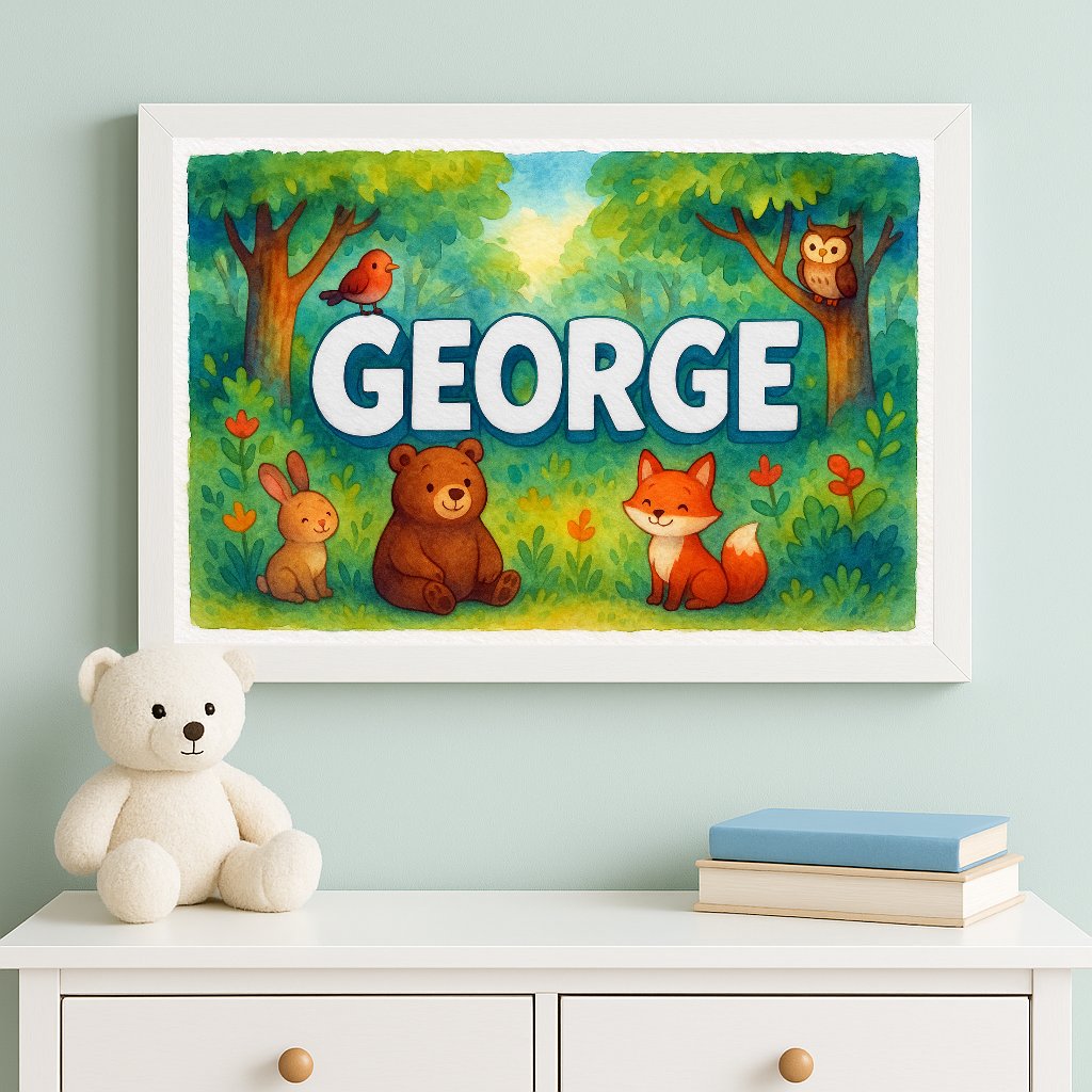 Personalized name art for George