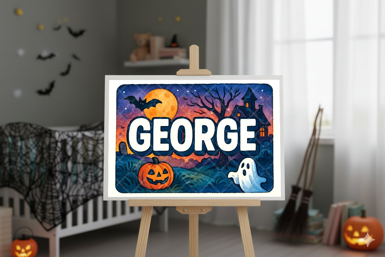 Personalized name art for George