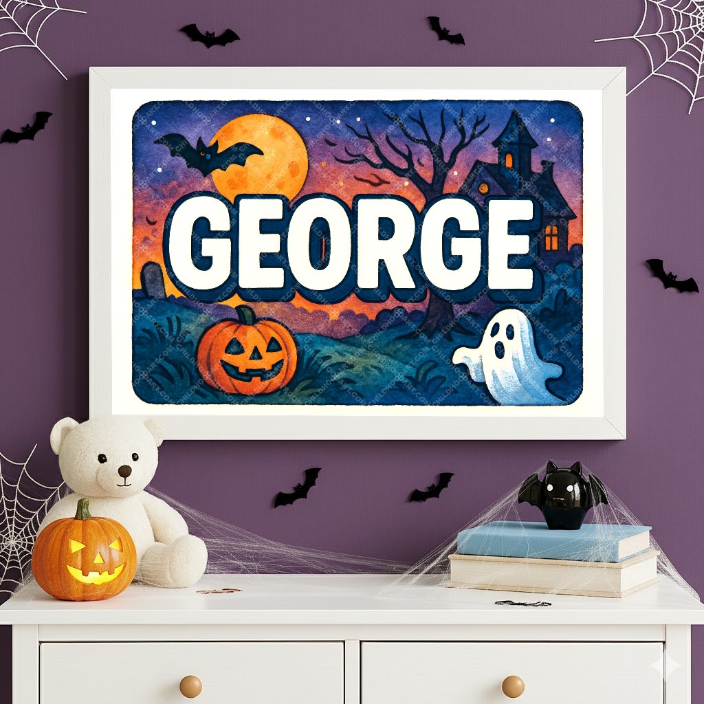 Personalized name art for George