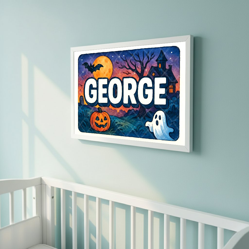 Personalized name art for George