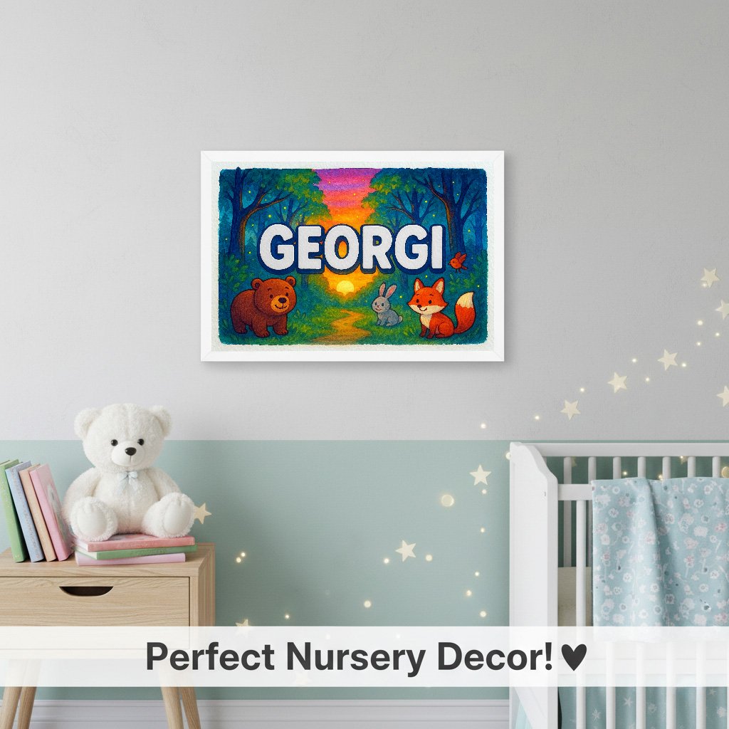 Personalized name art for Georgi