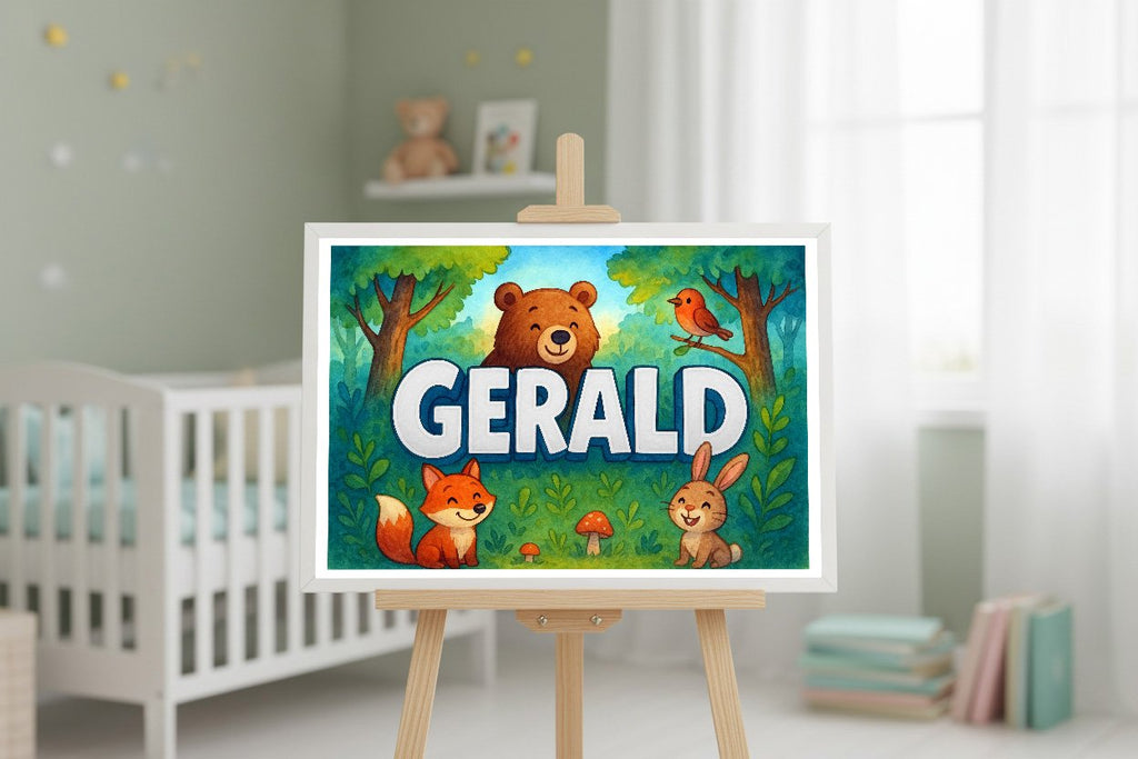Personalized name art for Gerald