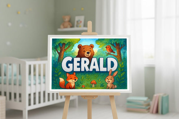 Gerald’s Personalized Forest Friends Art