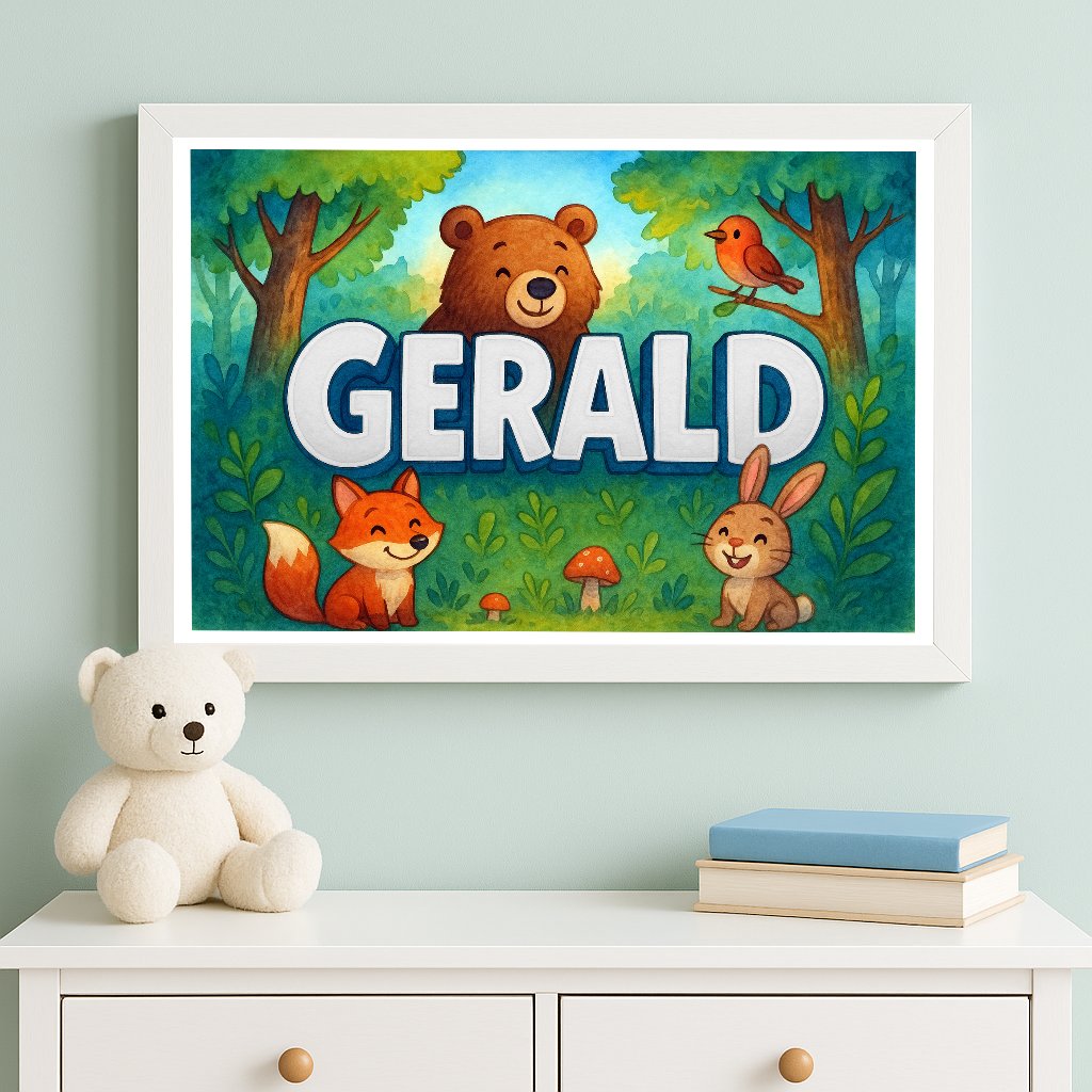 Personalized name art for Gerald