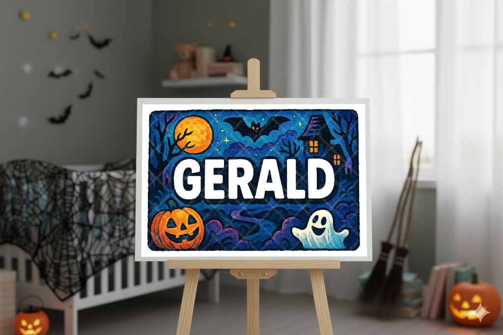 Personalized name art for Gerald