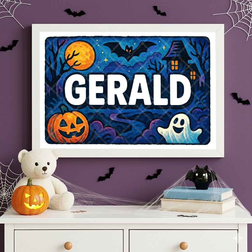 Personalized name art for Gerald