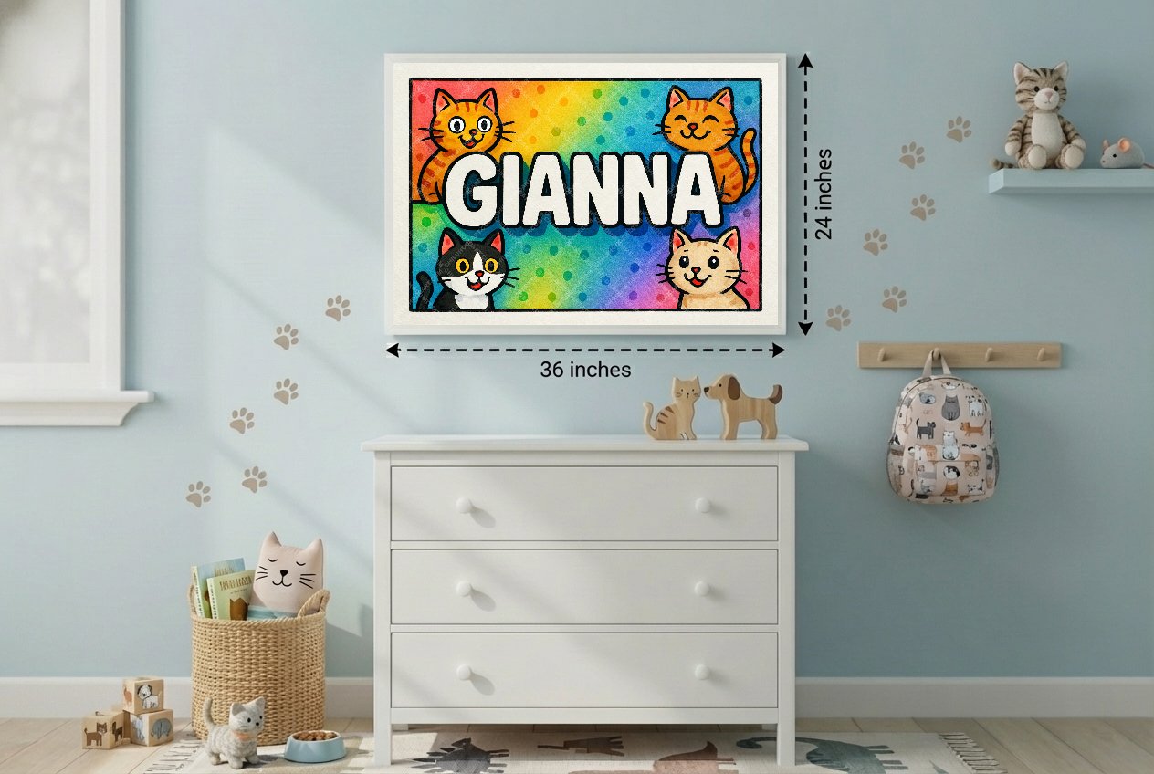 Personalized name art for Gianna