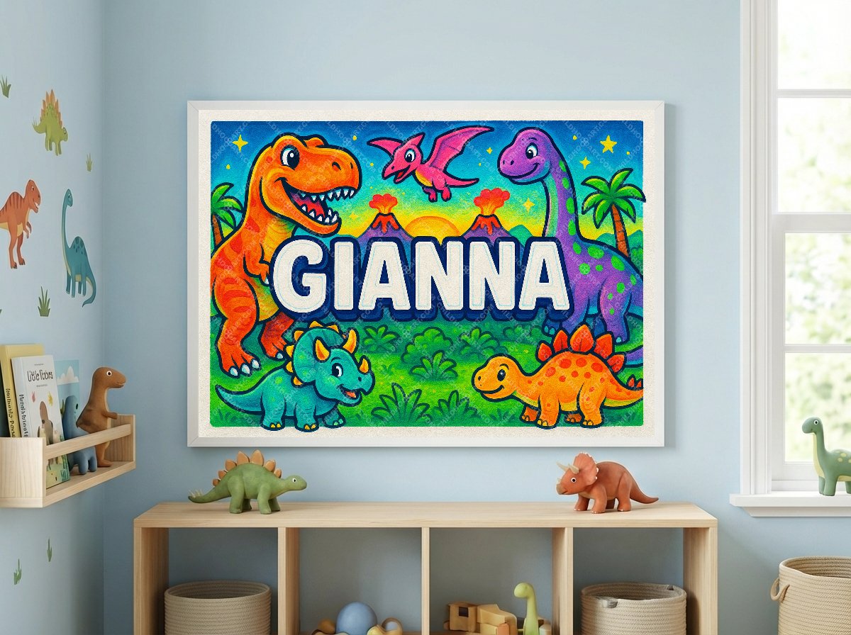 Personalized name art for Gianna